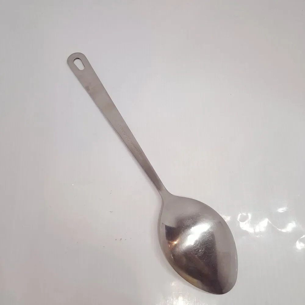 Vintage Wolfgang Pucks Cafe Collection solid Serving Spoon Stainless Steel